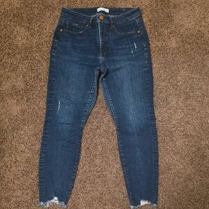 LOFT Dark Wash Ankle Jeans